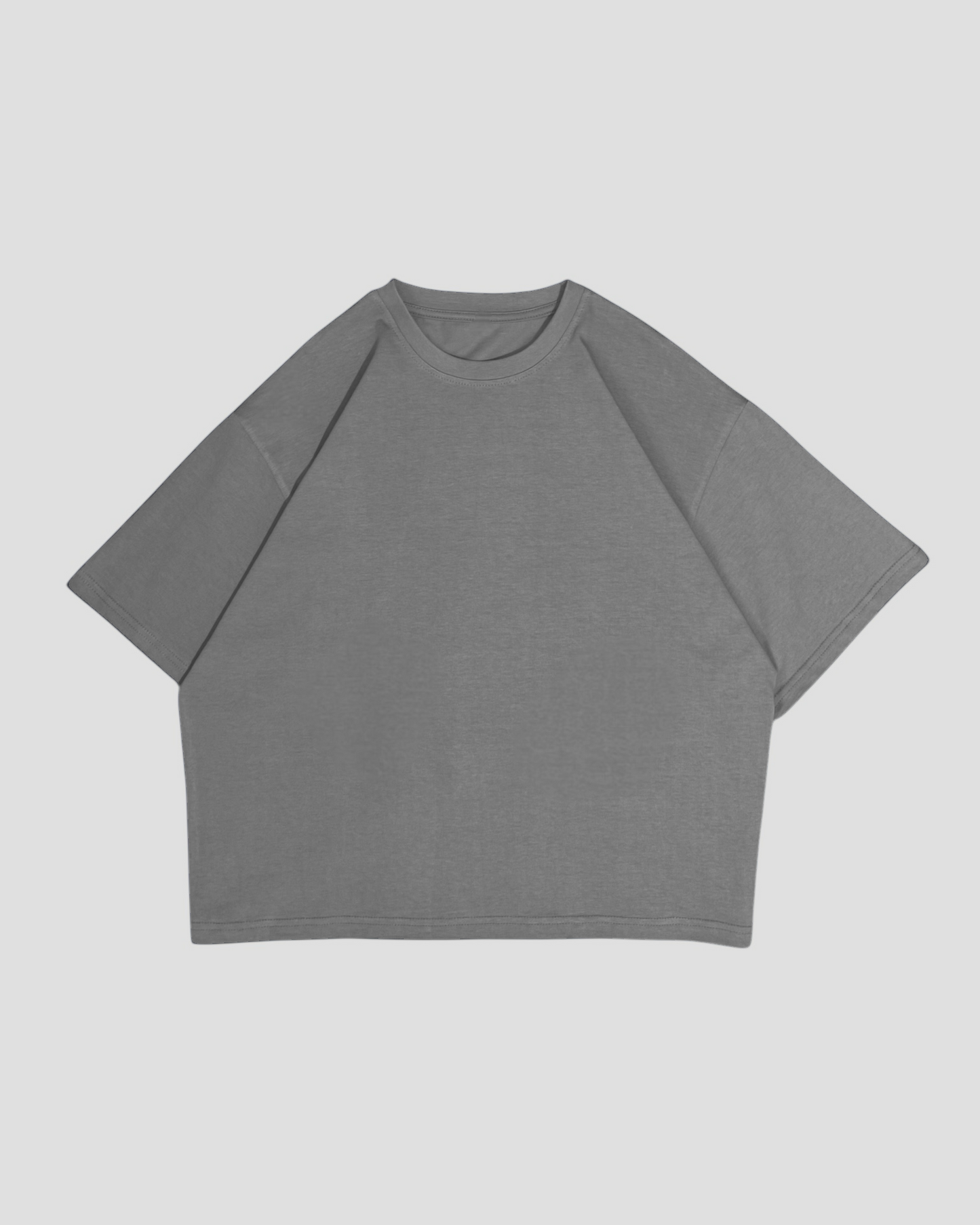 The Perfect Blank Light Grey Boxy Tshirt