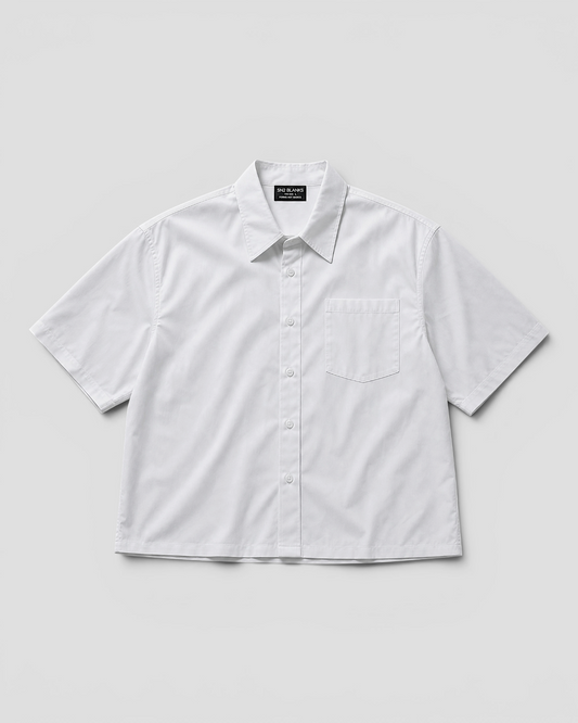 Nate Blank White Boxy Shirt