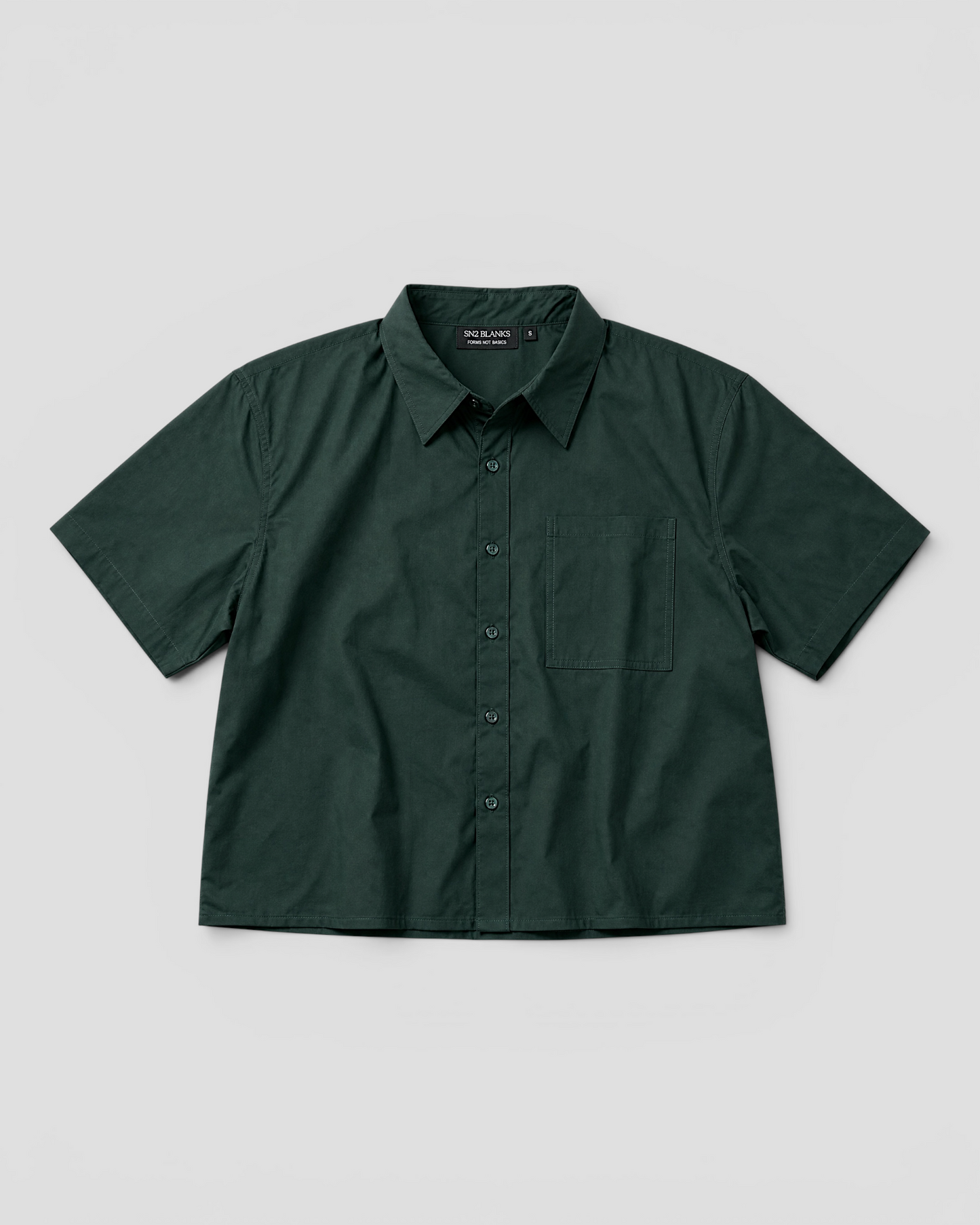 Nate Blank Green Boxy Shirt