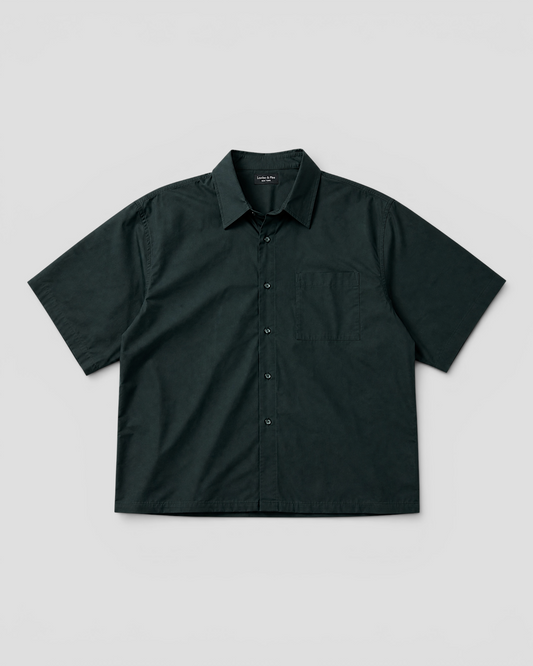 Nate Blank Dark Green Boxy Shirt
