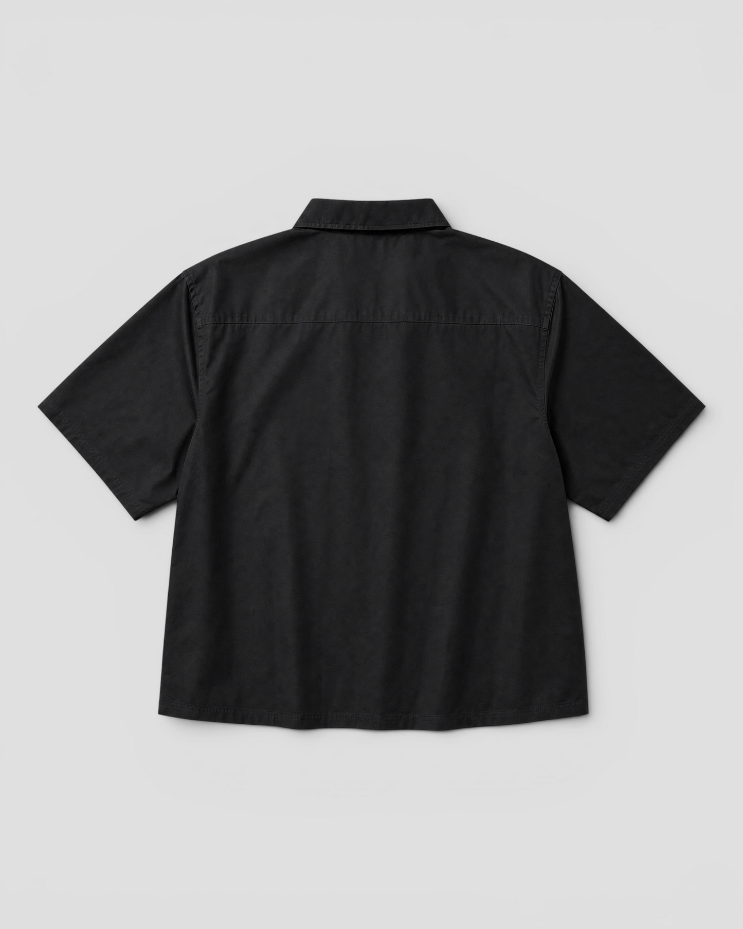 Nate Blank Black Boxy Shirt