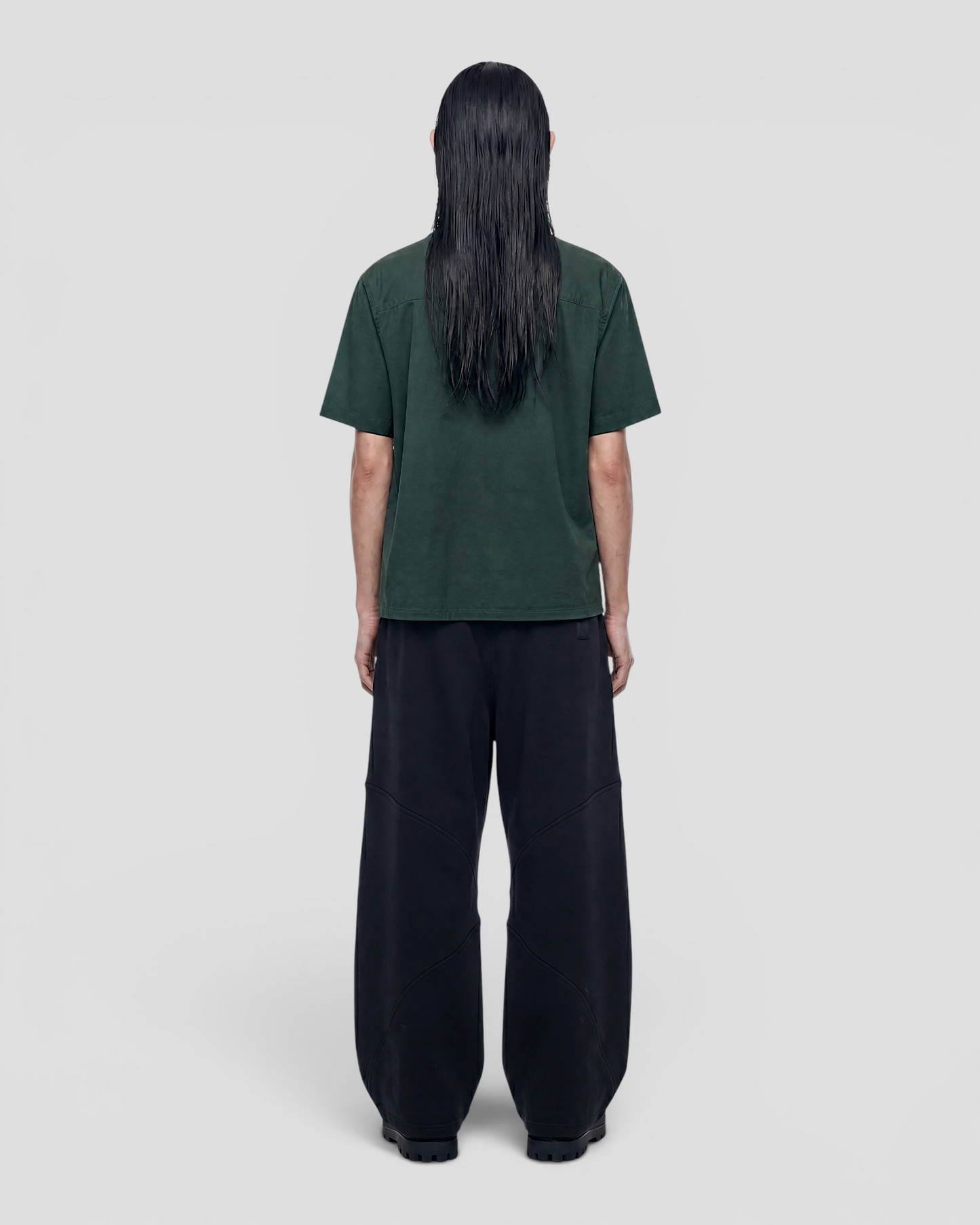 Nate Blank Green Boxy Shirt